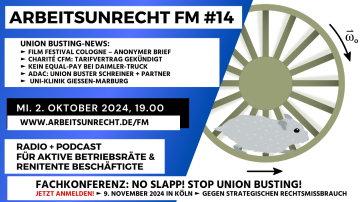 arbeitsunrecht FM #14/24 ► Konferenz in Köln 9. Nov. ► Film Festival Cologne ► Charité CFM ► Daimler-Truck ► UKGM